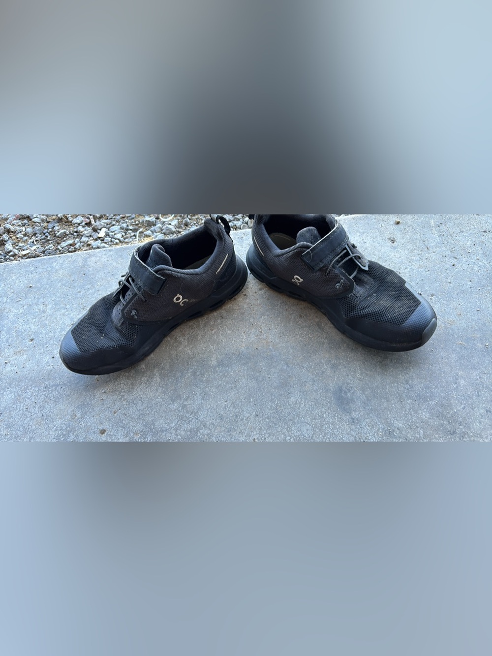On Running Youth Black Athletic Cloud Shoes